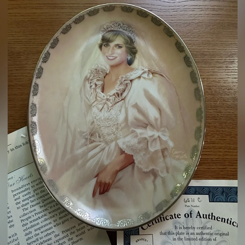 Princess Diana: Queen of Our Hearts 1997 Bradford Exchange Collector Plate EUC